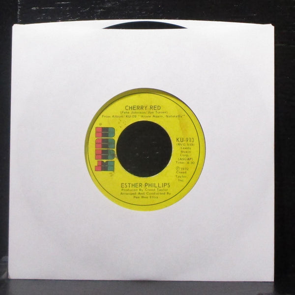 Esther Philips - I've Never Found A Man / Cherry Red 7" VG Vinyl 45 Kudu KU-910 - Shuga Records