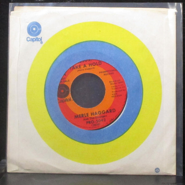 Merle Haggard - Jesus, Take A Hold / No Reason To Quit 7" Mint- Promo Vinyl 45 - Shuga Records