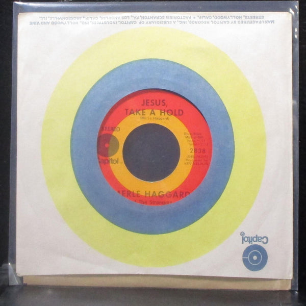 Merle Haggard - No Reason To Quit / Jesus, Take A Hold 7" VG+ Vinyl 45 Capitol - Shuga Records