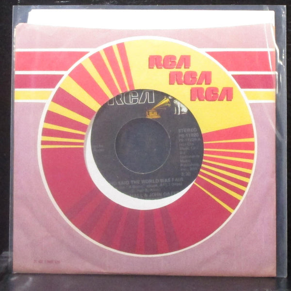 Hall & Oates - Who Said The World Was Fair 7" Mint- Vinyl 45 RCA PB-11920 USA - Shuga Records