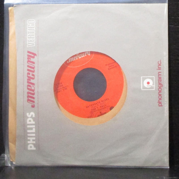 Tom T. Hall - Spokane Motel Blues / Watergate Blues 7" Mint- Vinyl 45 Mercury - Shuga Records