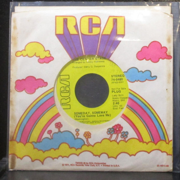 The Center Stage - Someday, Someway / Hey, Lady 7" Mint- Promo Vinyl 45 RCA 1971 - Shuga Records