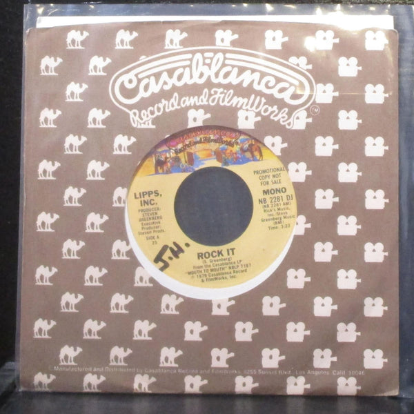 Lipps, Inc. - Rock It 7" Mint- Promo Vinyl 45 Casablanca NB 2281 DJ USA 1979 - Shuga Records