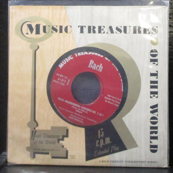 Music Treasures Of The World - Bach / Brahms / Sibelius 4x7" VG+ Vinyl 45-EP-19 - Shuga Records