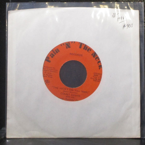 Count David / David Heavener - The Hicky / Don't Turn Me Down 7" Mint- Vinyl 45 - Shuga Records