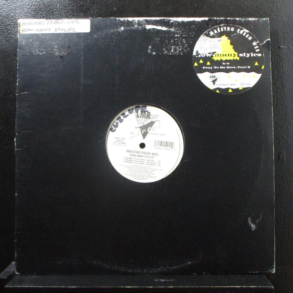 Maestro Fresh-Wes - How Many Styles 12" VG+ LMS 1204 Vinyl Record - Shuga Records