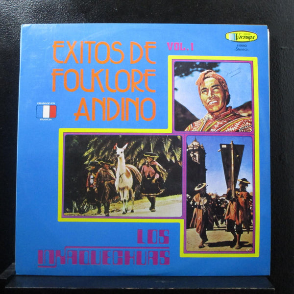 Los Inkaquechuas - Exitos Del Folclore Andino LP VG+ 517693 Colombia 1985 Record - Shuga Records