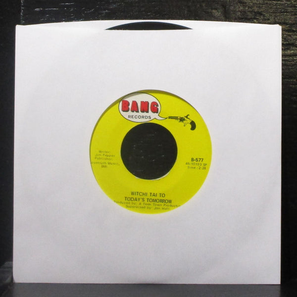Todays Tomorrow - Bring Back The Days / Witchi Tai To 7" VG+ Vinyl 45 Bang B-577 - Shuga Records