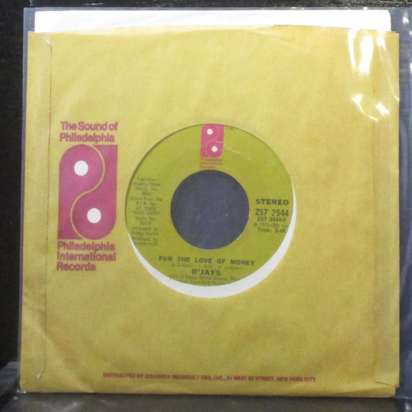 O'Jays - For The Love Of Money / People Keep Tellin' Me 7" VG+ Vinyl 45 ZS7 3544 - Shuga Records