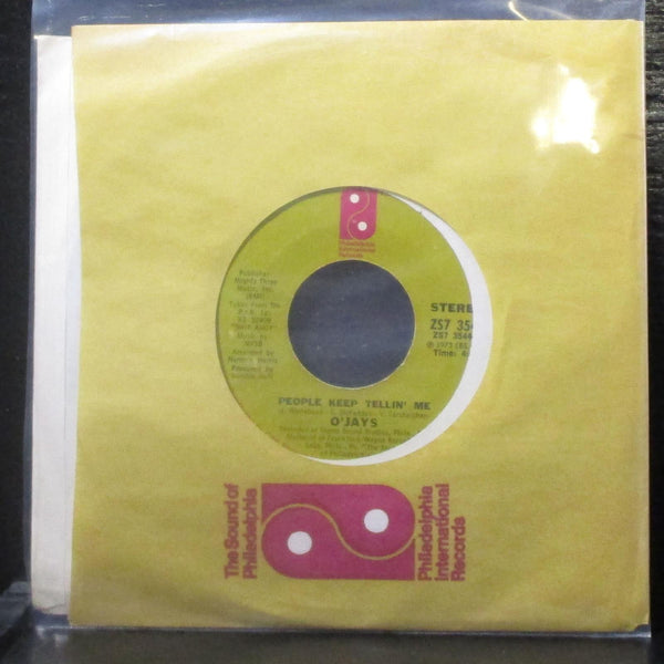 O'Jays - For The Love Of Money / People Keep Tellin' Me 7" VG+ Vinyl 45 ZS7 3544 - Shuga Records
