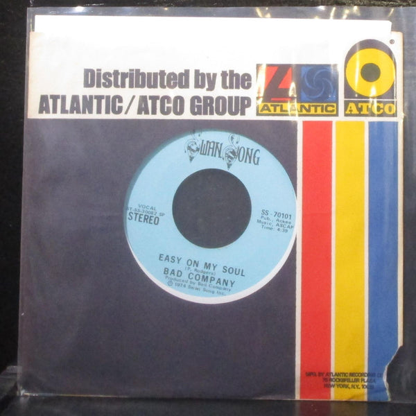Bad Company - Movin' On / Easy On My Soul 7" Mint- Promo Vinyl 45 SS-70101 - Shuga Records