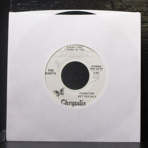 The Babys - Every Time I Think Of You 7" VG+ Promo Vinyl 45 Chrysalis CHS 2279 - Shuga Records