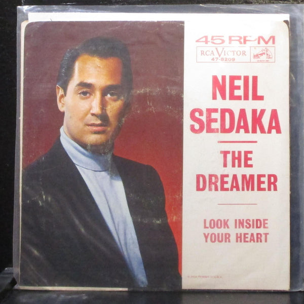 Neil Sedaka - The Dreamer / Look Inside Your Heart 7" VG+ Vinyl 45 RCA 47-8209 - Shuga Records