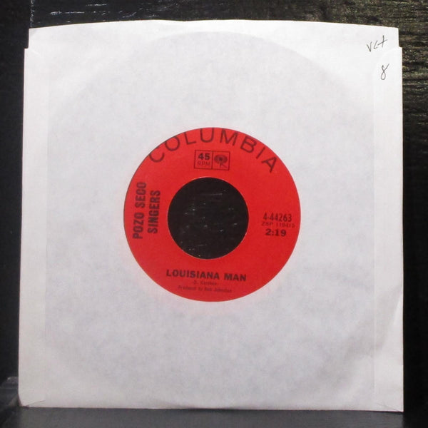 Pozo Seco Singers - Louisiana Man / Tomorrow Proper 7" VG+ Vinyl 45 Columbia USA - Shuga Records