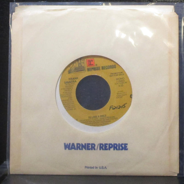 Frank Sinatra - To Love A Child 7" VG+ Promo Vinyl 45 Reprise 7-29903 USA 1982 - Shuga Records