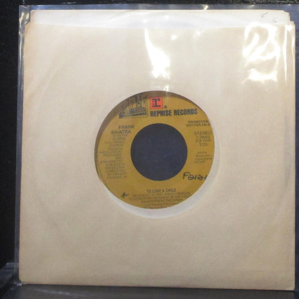 Frank Sinatra - To Love A Child 7" VG+ Promo Vinyl 45 Reprise 7-29903 USA 1982 - Shuga Records