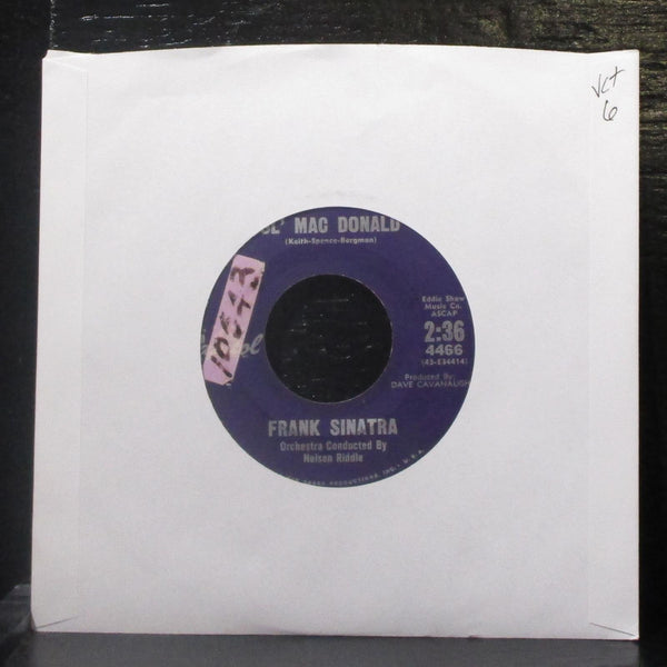 Frank Sinatra - Ol' Mac Donald / You'll Always Be The One I Love 7" VG+ Vinyl 45 - Shuga Records