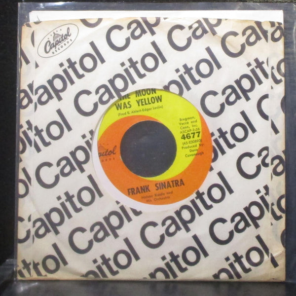 Frank Sinatra - The Moon Was Yellow 7" VG+ Vinyl 45 Capitol 4677 USA - Shuga Records
