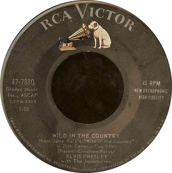 Elvis Presley ‎– I Feel So Bad / Wild In The Country - VG 45rpm 1961 USA - Rock