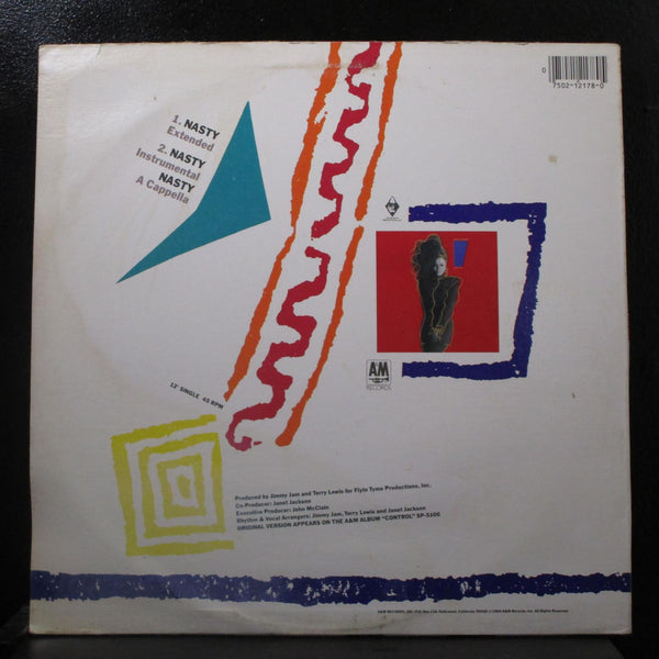 Janet Jackson - Nasty 12" 45 RPM VG+ SP-12178 USA 1986 A&M Vinyl Record - Shuga Records