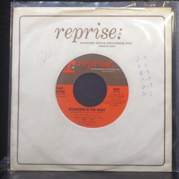 Frank Sinatra - Strangers In The Night / Oh, You Crazy Moon 7" VG+ Vinyl 45 0470 - Shuga Records