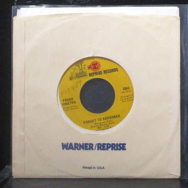 Frank Sinatra - Going Out Of My Head / Forget To Remember 7" VG+ Vinyl 45 0865 - Shuga Records