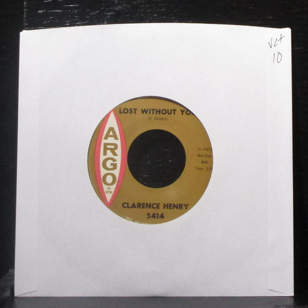 Clarence Henry - Dream Myself A Sweetheart / Lost Without You 7" VG+ Vinyl 45 - Shuga Records
