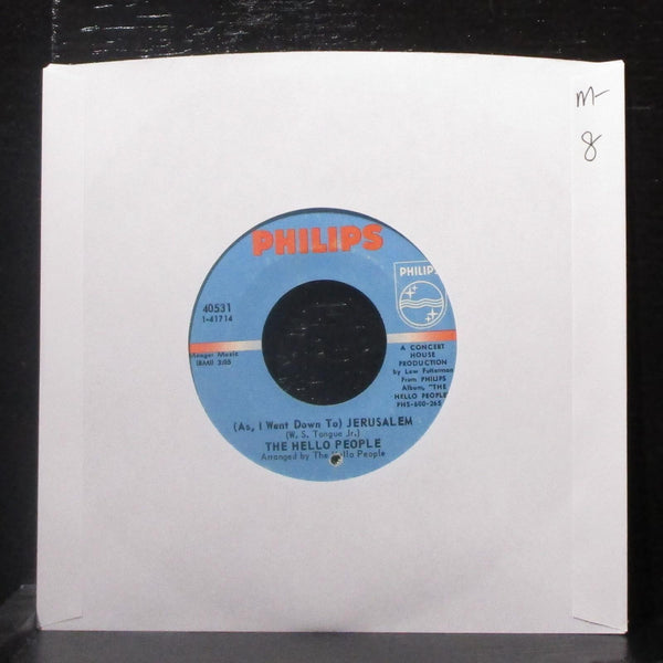 The Hello People - Jerusalem / It's A Monday Kind Of Tuesday 7" Mint- Vinyl 45 - Shuga Records
