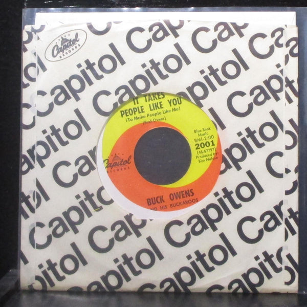Buck Owens - It Takes People Like You 7" Mint- Vinyl 45 Capitol 2001 USA 1967 - Shuga Records