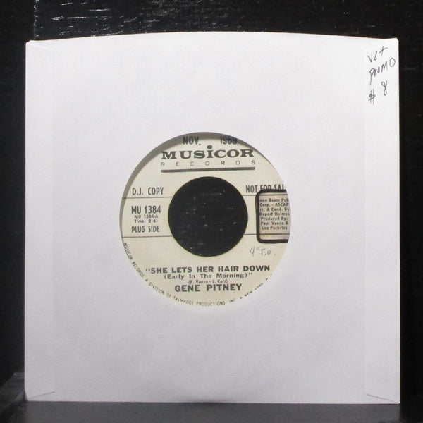 Gene Pitney - She Lets Her Hair Down 7" VG+ Promo Vinyl 45 Musicor MU 1384 USA - Shuga Records
