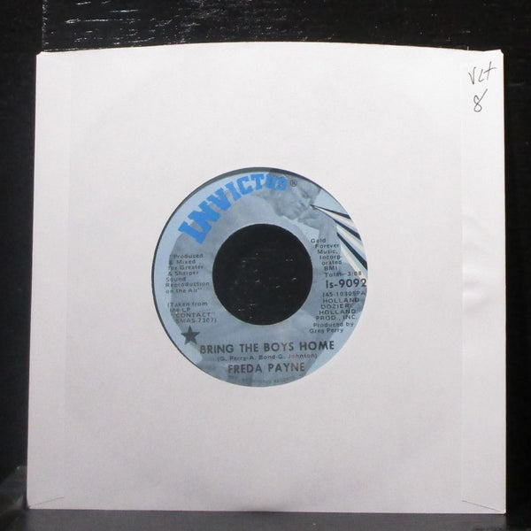 Freda Payne - Bring The Boys Home / I Shall Not Be Moved 7" VG+ Vinyl 45 Is-9092 - Shuga Records