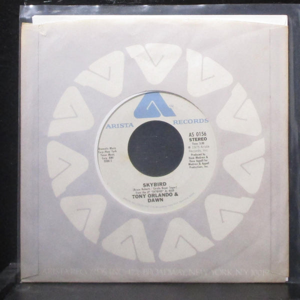 Tony Orlando & Dawn - Skybird 7" Mint- Vinyl 45 Arista AS 0156 USA 1975 - Shuga Records