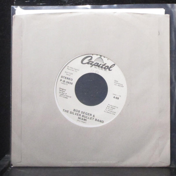 Bob Seger & Silver Bullet Band - Miami 7" Mint- Promo Vinyl 45 Capitol P-B-5658 - Shuga Records