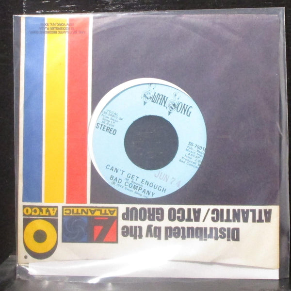 Bad Company - Can't Get Enough 7" Mint- Promo Vinyl 45 Swan Song SS-70015 USA - Shuga Records