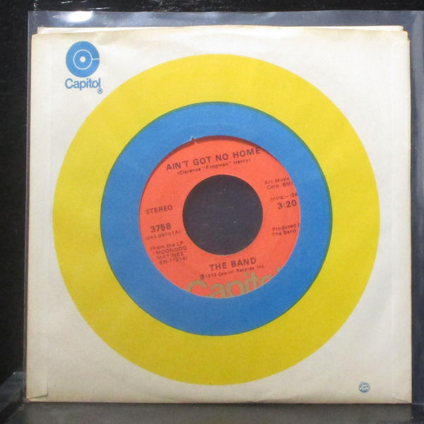 The Band - Ain't Got No Home / Get Up Jake 7" VG+ Vinyl 45 Capitol 3758 USA 1973 - Shuga Records