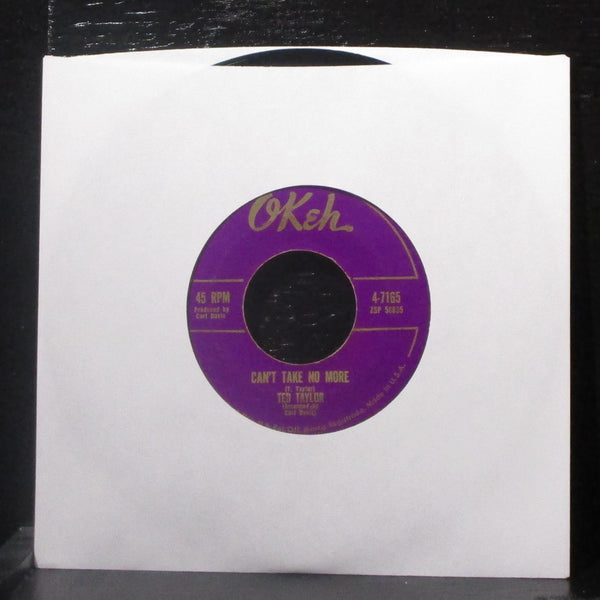 Ted Taylor - I'll Release You / Can't Take No More 7" VG+ Vinyl 45 Okah 4-7165 - Shuga Records