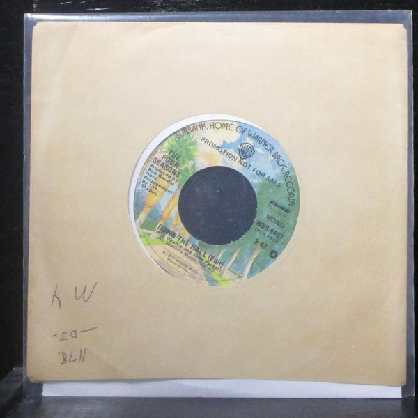 The Four Seasons - Down The Hall 7" Mint- Promo Vinyl 45 WBS 8407 USA 1977 - Shuga Records