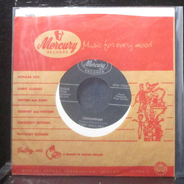 Tony Dalardo - Condannami / Come Prima 7" VG+ Vinyl 45 Mercury 71327X45 USA - Shuga Records