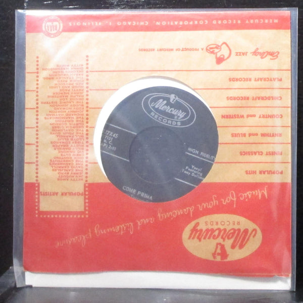 Tony Dalardo - Condannami / Come Prima 7" VG+ Vinyl 45 Mercury 71327X45 USA - Shuga Records