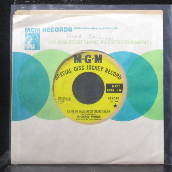 Michael Parks - Tie Me To Your Apron Strings Again 7" VG+ Promo Vinyl 45 MGM - Shuga Records