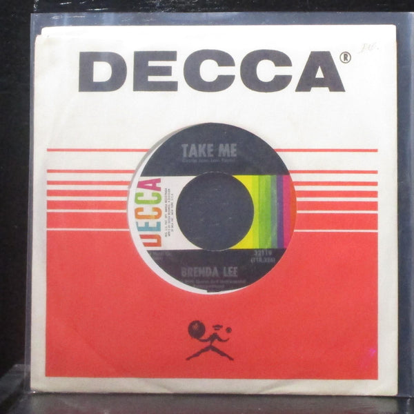 Brenda Lee - Take Me / Born To Be By Your Side 7" VG+ Vinyl 45 Decca 32119 USA - Shuga Records