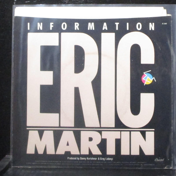 Eric Martin - Information 7" Mint- Promo Vinyl 45 Capitol P-B-5502 USA 1985 - Shuga Records