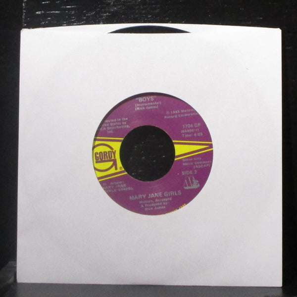 Mary Jane Girls - Boys 7" VG+ Vinyl 45 Gordy 1704 GF USA 1983 - Shuga Records