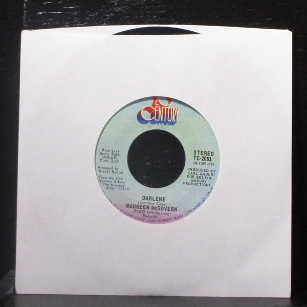 Maureen McGovern - I Won't Last A Day Without You 7" Mint- Vinyl 45 TC-2051 USA - Shuga Records