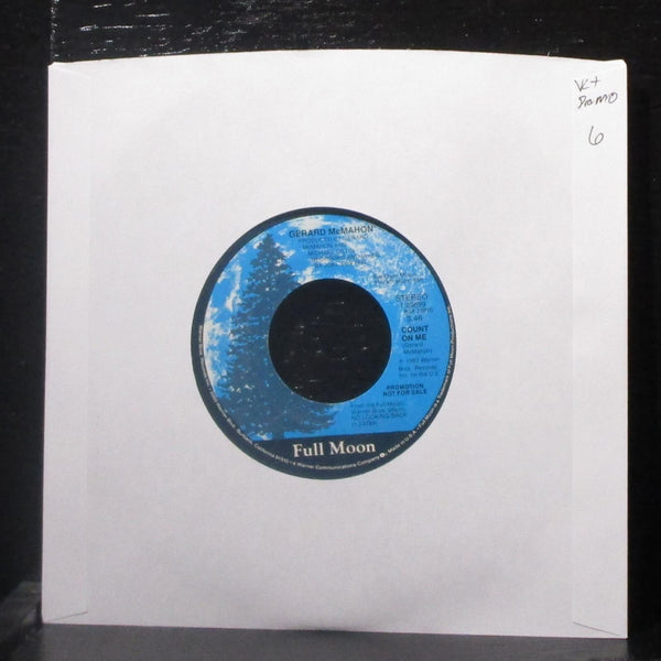 Gerard McMahon - Count On Me 7" VG+ Promo Vinyl 45 Full Moon 7-29699 USA 1983 - Shuga Records