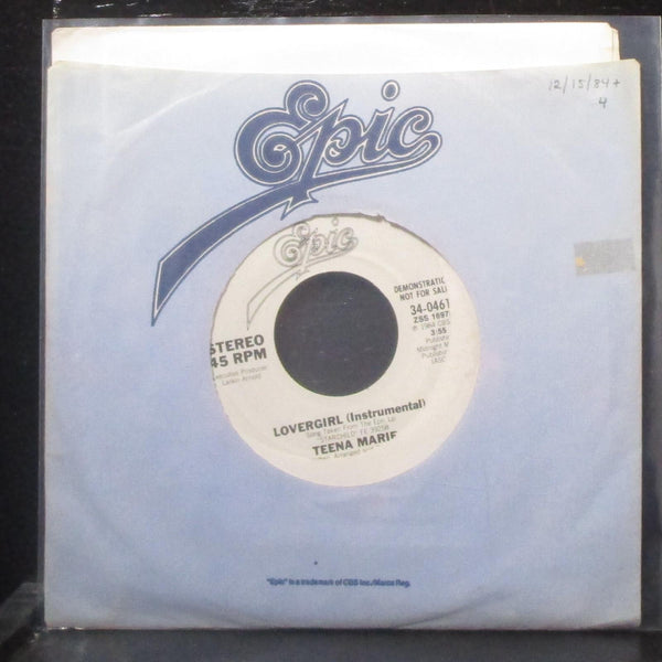 Teena Marie - Lovergirl 7" Mint- Promo Vinyl 45 Epic 34-04619 USA 1984 - Shuga Records