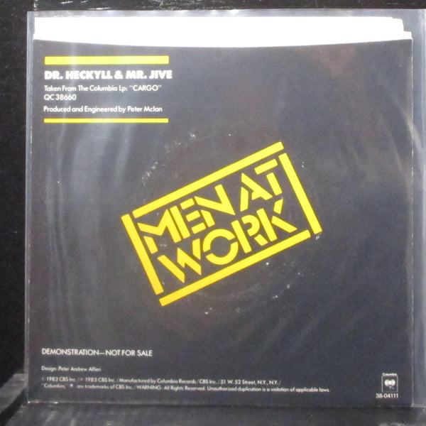 Men At Work -Dr. Heckyll & Mr. Jive 7" Mint- Promo Vinyl 45 Columbia 38-04111 - Shuga Records