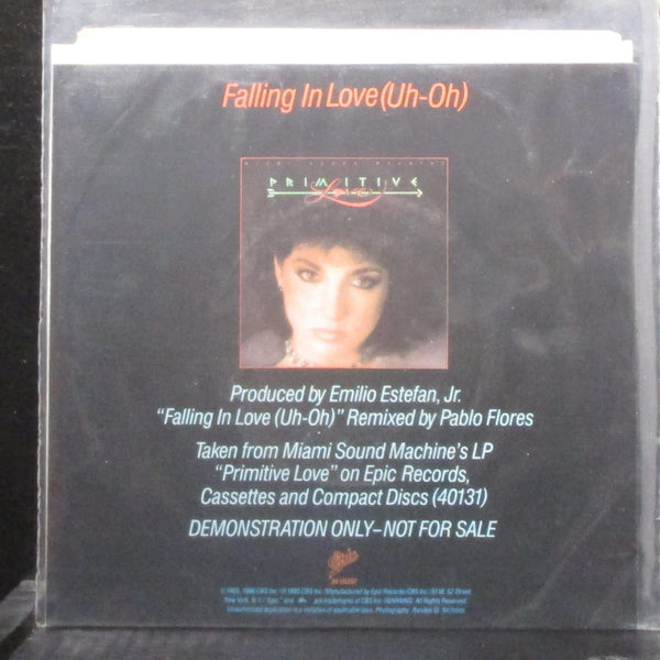 Miami Sound Machine - Falling In Love (Uh-Oh) 7" Mint- Promo Vinyl 45 Epic 1985 - Shuga Records