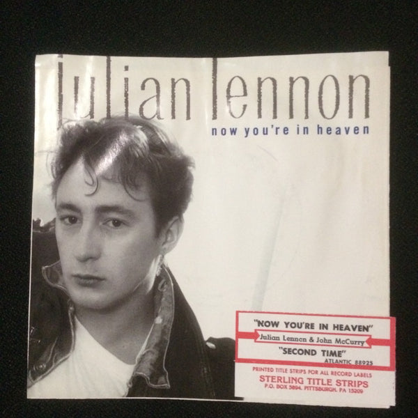 Julian Lennon - Now You're In Heaven / Second Time 7" VG+ 7-88925 Vinyl 45 Promo - Shuga Records