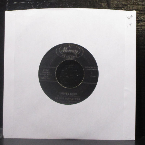 Clyde McPhatter - I Never Knew / Happiness 7" VG+ Vinyl 45 Mercury 71841 USA - Shuga Records